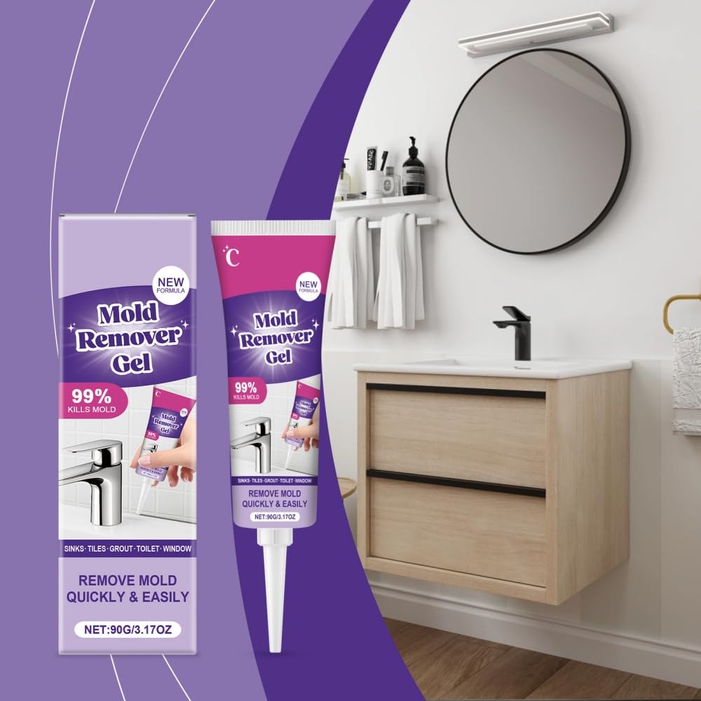 Nuroclean Leistungsstarkes Reinigungsgel - Für Waschmaschine, Bad, Küche - Schnelle Reinigung, Tiefenreinigung in Fugen, Schimmel & Flecken entfernen