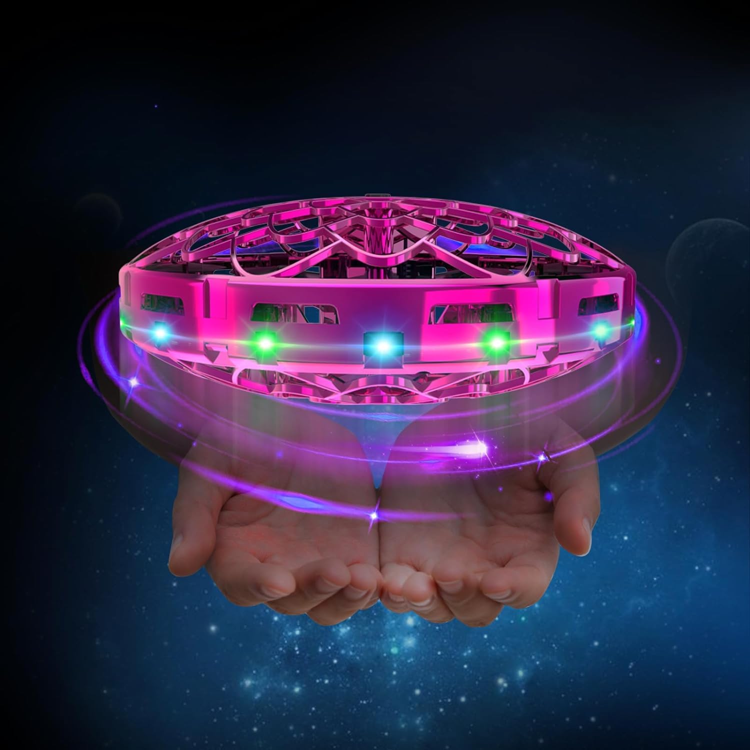 Flying Toy Drone for Kids, 360° Hands Free Motion Sensors Mini UFO Helicopter Toys with LED Light for 6-10+ Year Old Boys & Girls