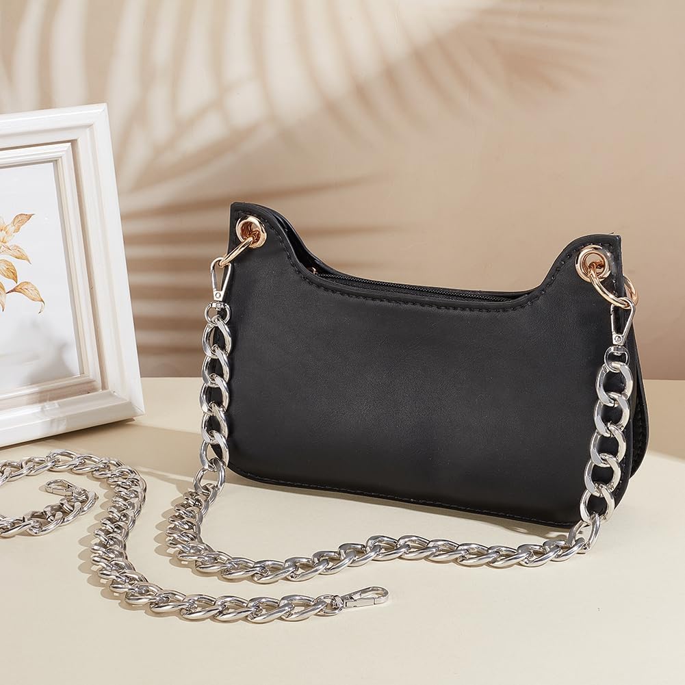 PH PandaHall Chunky Metal Purse Chain Metal Chain Strap, Handles Shoulder Strap Handbag Chain Replacement - Image 3