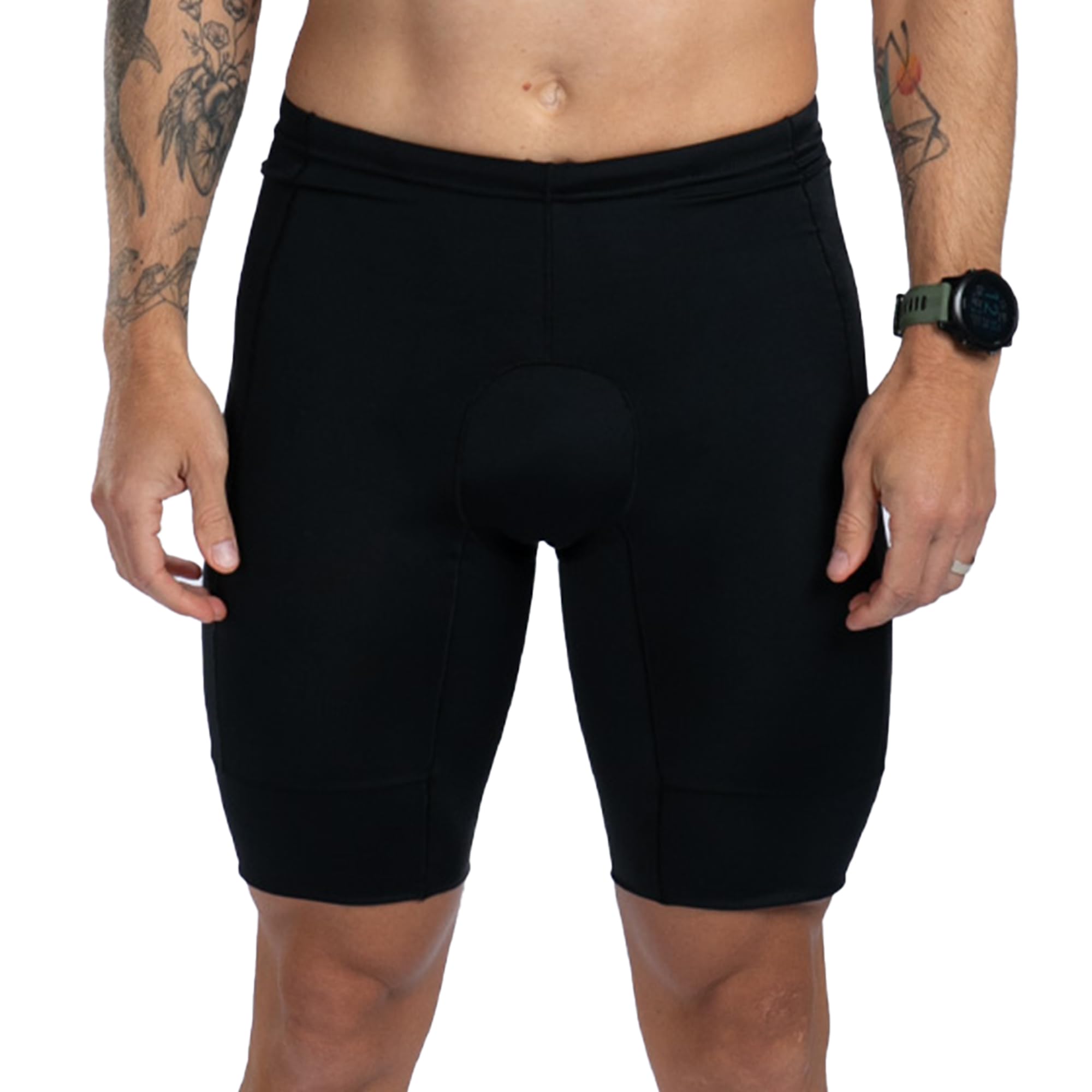 Zoot Men’s Core 9-Inch Tri Shorts, Quick Dry Performance Triathlon Shorts with Cycling Chamois Pad, Pockets & UPF 50+ Fabric