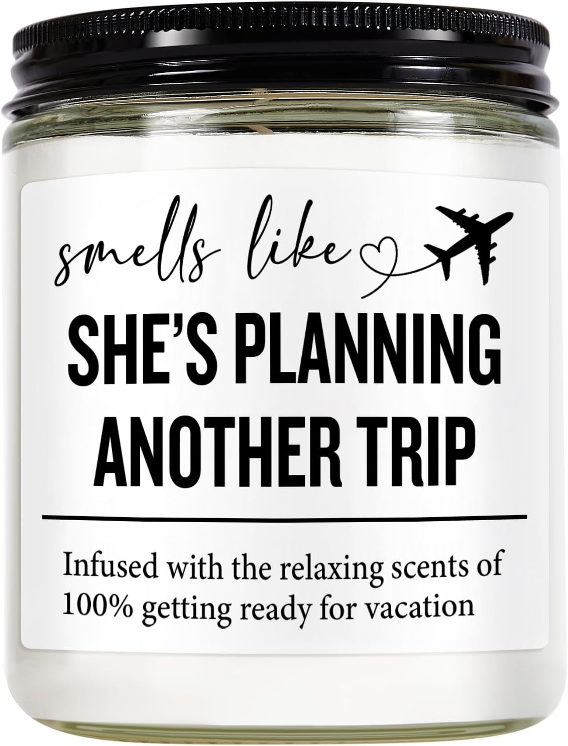 Regalos de viaje para mujeres – Vela perfumada y bolsa de maquillaje | Regalo único para mujeres, aromaterapia relajante, elegante bolsa de cosméticos para viajeros (viajes)