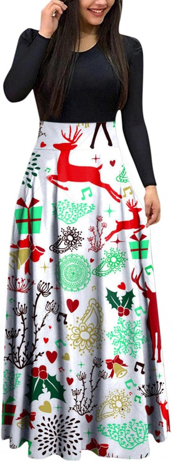 Amazon Co Jp ワンピース 秋冬 レディース クリスマス 冬７分丈 七分袖 半袖 オシャレ コットン きれいめ 白 ノースリーブ 丈3l ゆったり 大きいサイズ ミモレ丈 長袖 スリット シフォン Lisusut クリスマスワンピース レディース 大きいサイズ 復古ヘプバーン風 可愛い