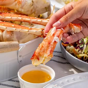 OCEANZEN: Super Colossal Alaskan Red King Crab Legs | Wild-Caught | Fully Cooked (10 LBS)