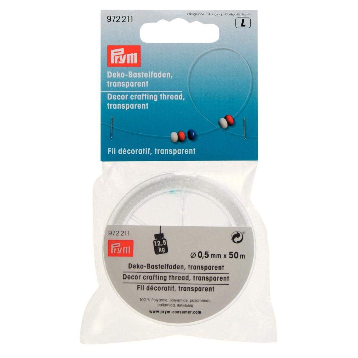 Prym Transparent Thread Clear - 50 Metres - Each