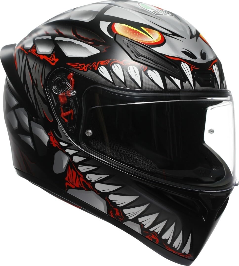 AGV K1 S Motosiklet Kaskı Kapalı Kask Lyzard Matt Black Grey…