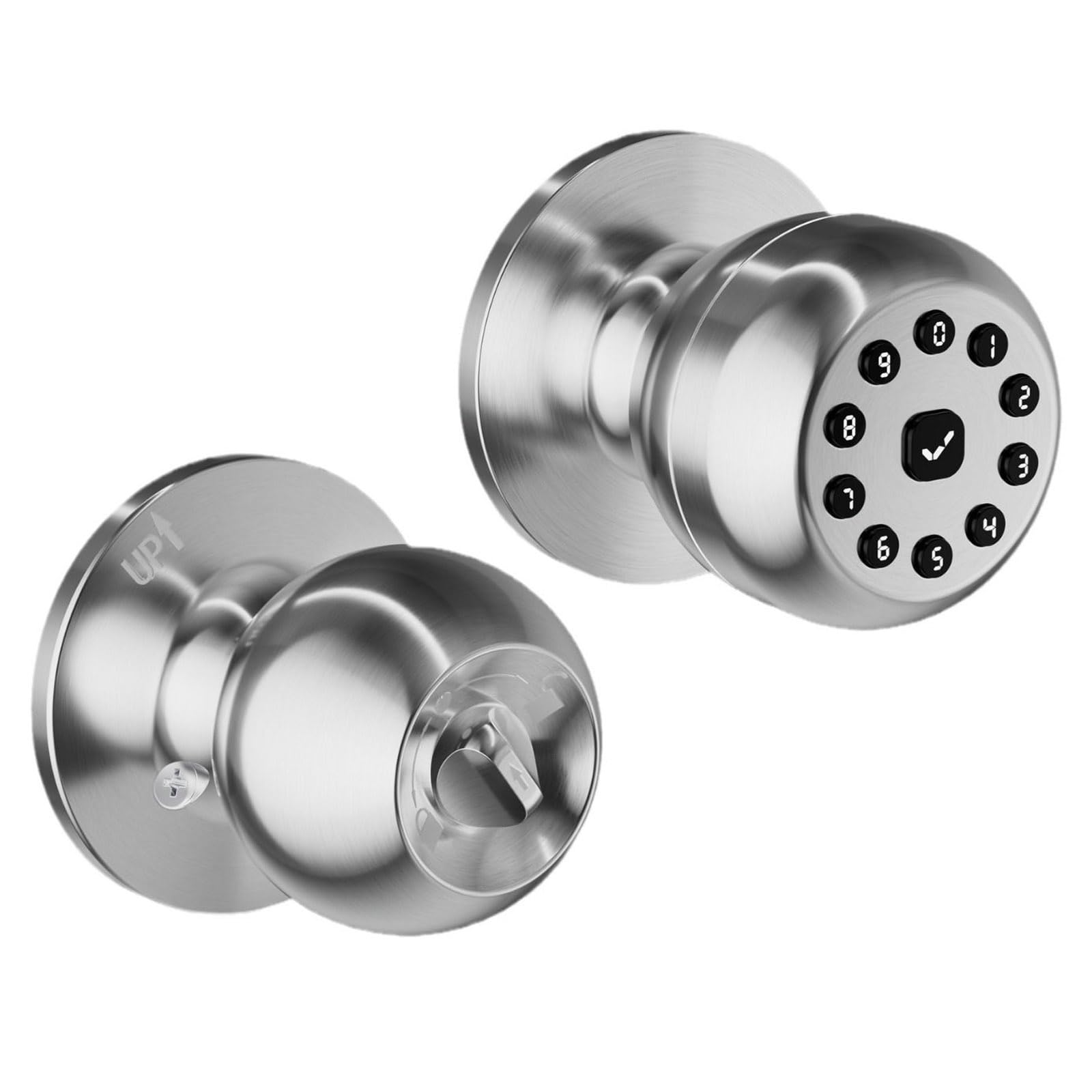 Keyless Entry Door with Keypad Intelligent Door Knobs Code Knobs for Indoors Bedrooms, Apartments Bedroom