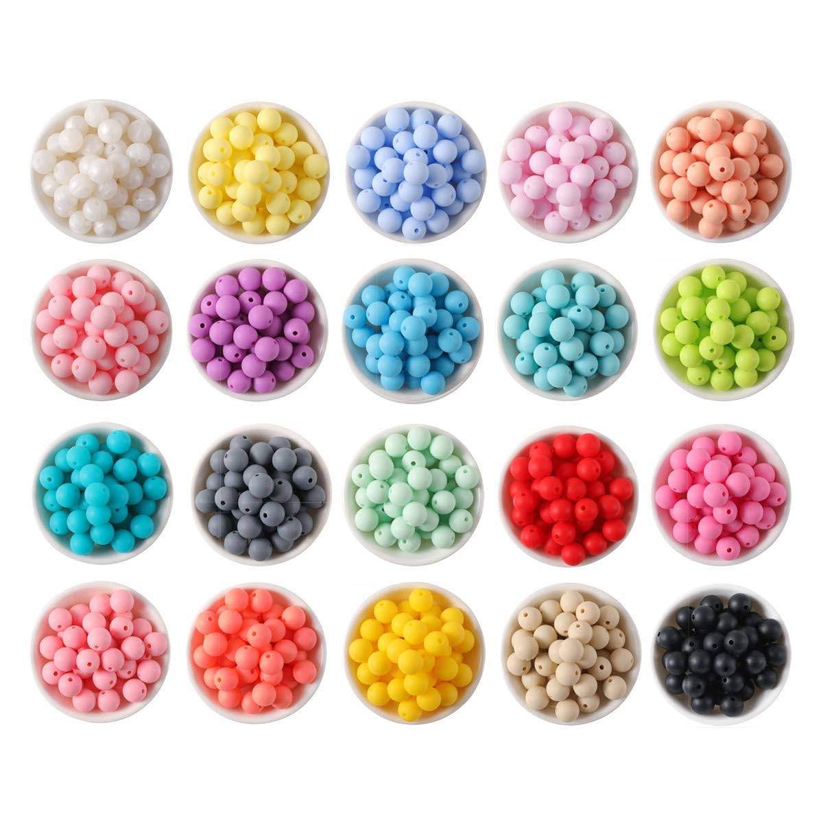 Amazon.co.jp: Mamimami Home 色指定可 シリコンビーズ 15mm 50個【1