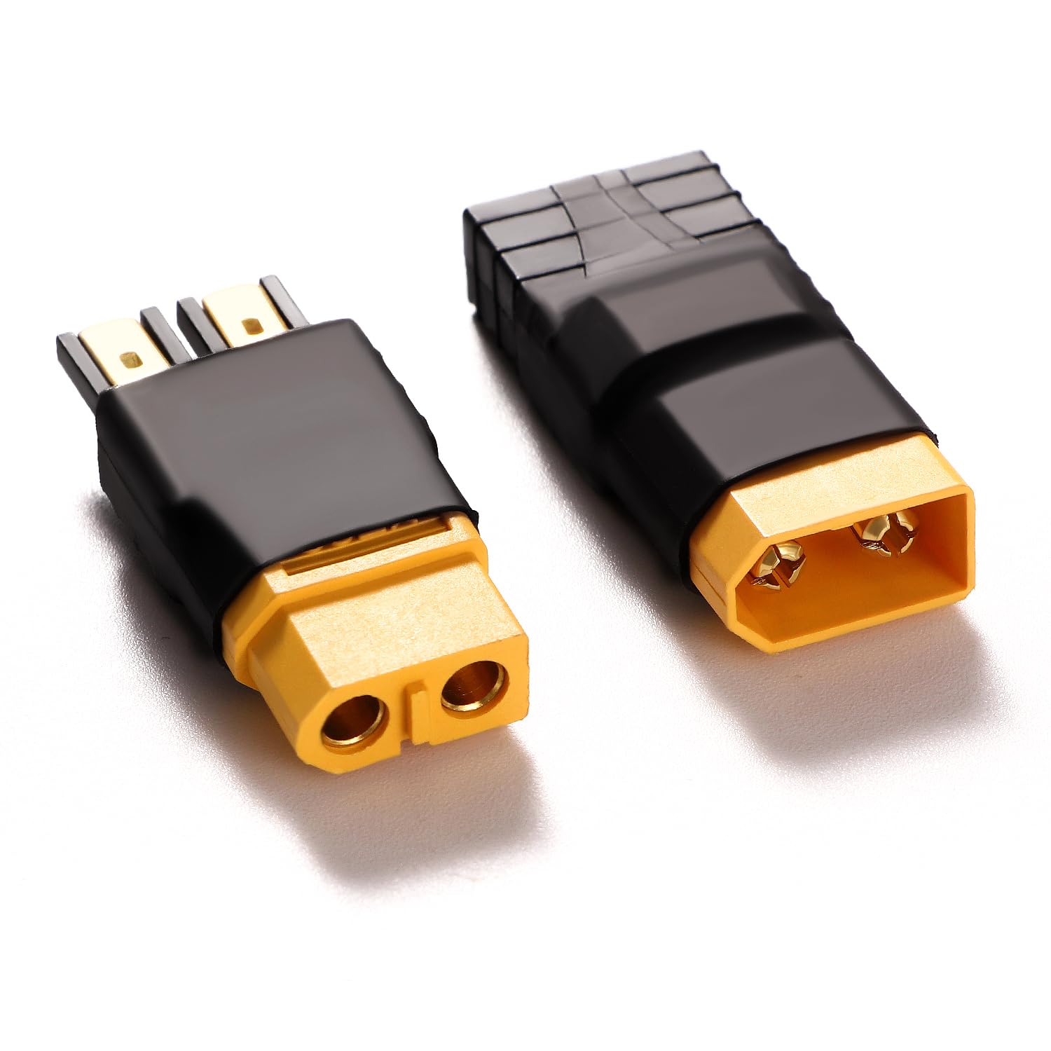 YIXISI 2 PCS Compatible with TRX to XT60 Connector Adapter, Compatible with TRX to XT60 Male Female Plug Socket, for RC FPV Drone Car Lipo NiMH Battery Charger