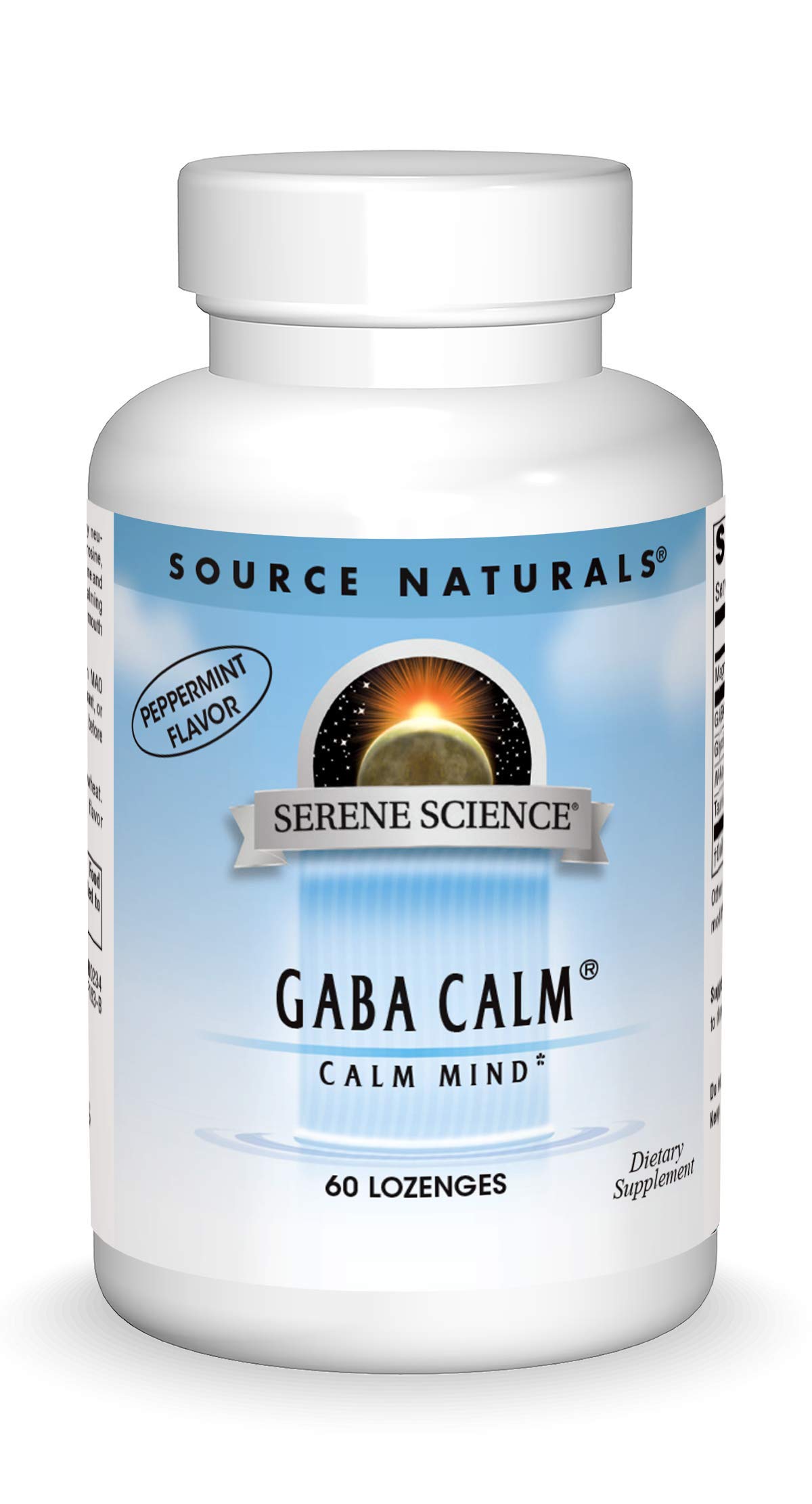Source Naturals Serene Science, GABA Calm Mind - 60 Lozenges 1 60 Count (Pack of 1)
