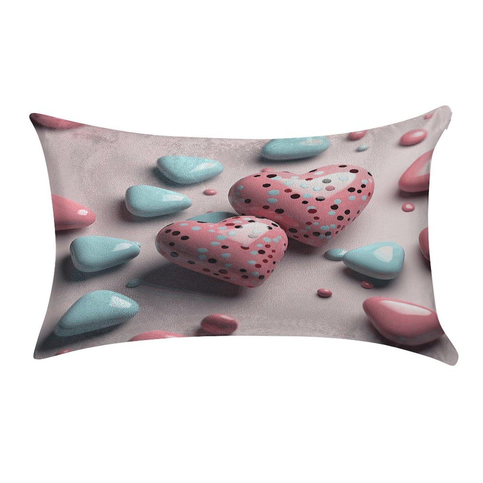 Btcowzrv Style Heart Shaped Shape Pillow Cover Pillow Case Pillowcase