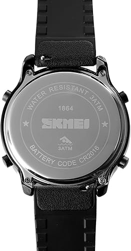 Miniatura 7 de Gosasa Multifunción LED Digital Hombres Relojes Correa de cuero Reloj de pulsera deportivo al aire libre para hombres alarma de fecha Reloj