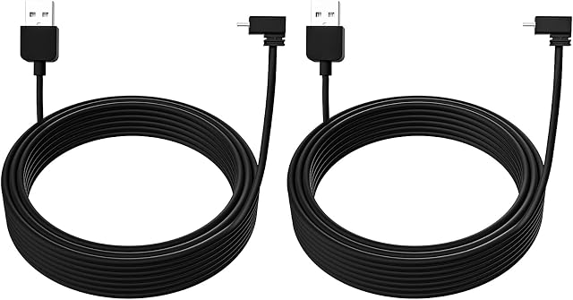 Blink Outdoor Home Cam Charging Cable BECEMURU 19.6ft/6m Weatherproof Cable for Blink Outdoor Security Camera(2 Pack)