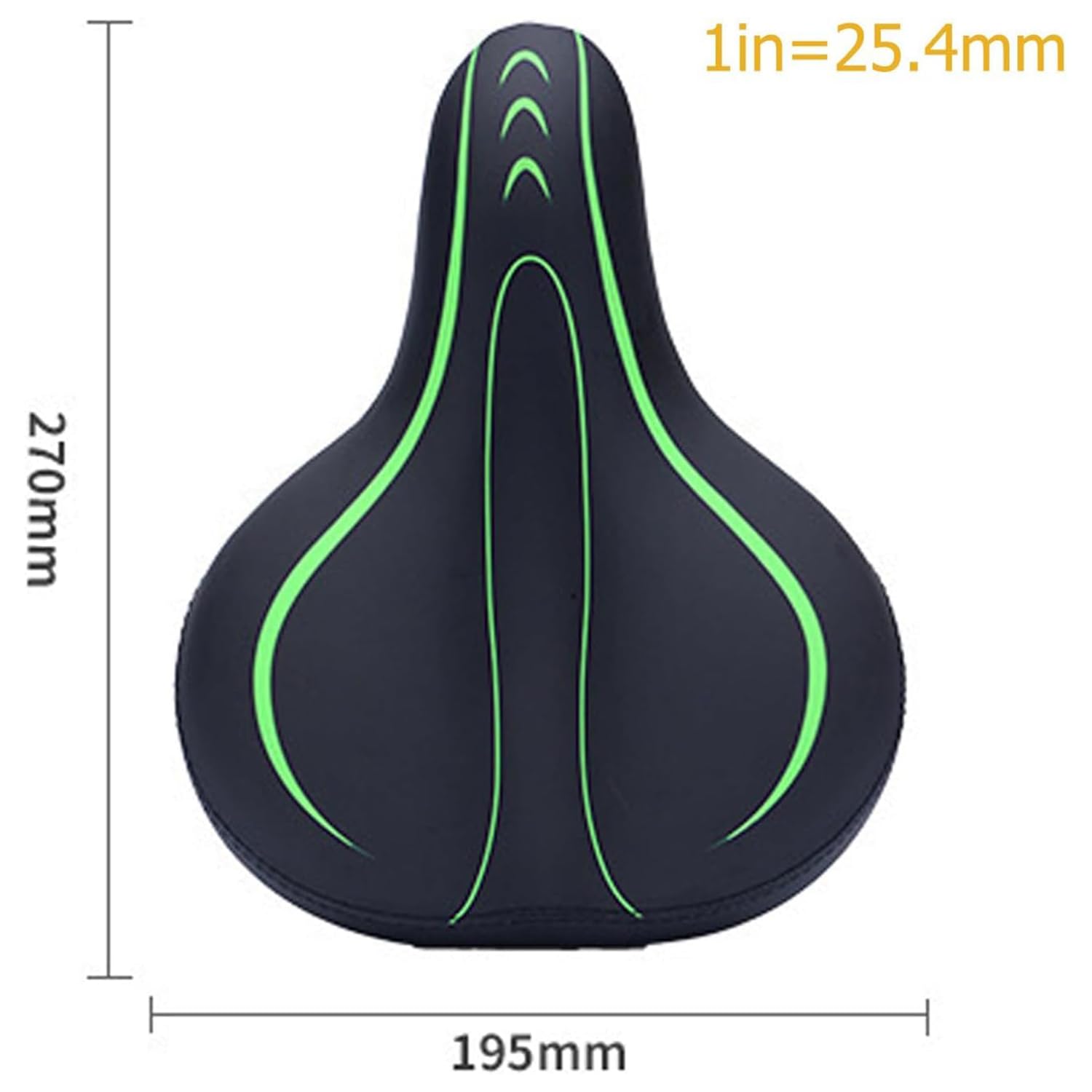 Sella Bici ergonomica per Myroon Exonic2015–2026 | sella bicicletta imbottita comfort con doppio ammortizzatore a molla sella MTB trekking bike nero