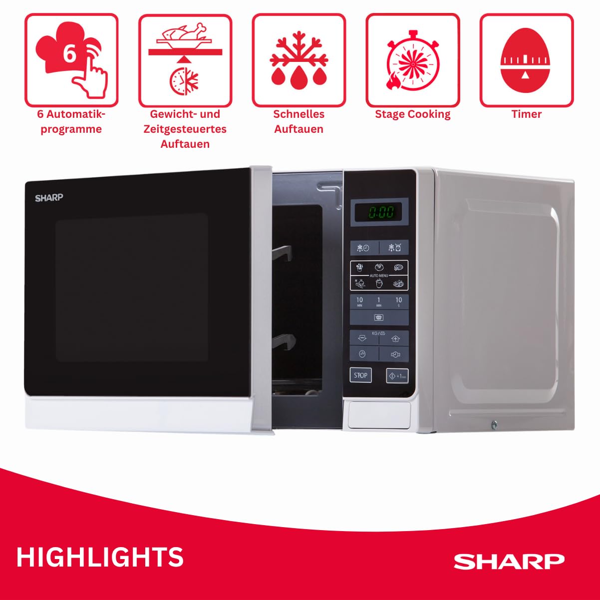 Sharp Electronics R242INW Mikrowellengerät
