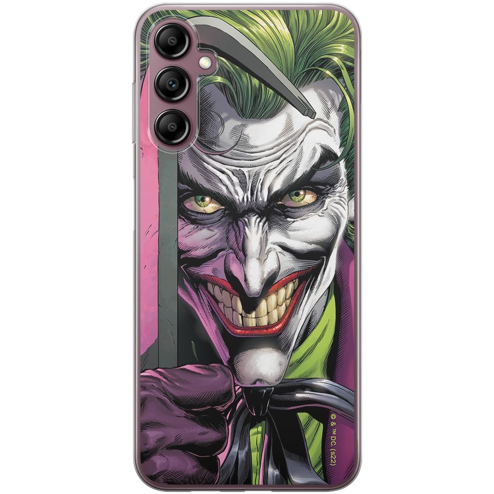 ERT GROUP mobile phone case for Samsung A14 4G/5G original and officially Licensed DC pattern Joker 014 optimally adapted to the shape of the mobile phone, case made of TPU