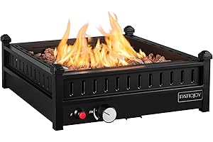 Tangkula 40000 BTU Patiojoy Tabletop Propane Fire Pit for Outdoor Table Top Use