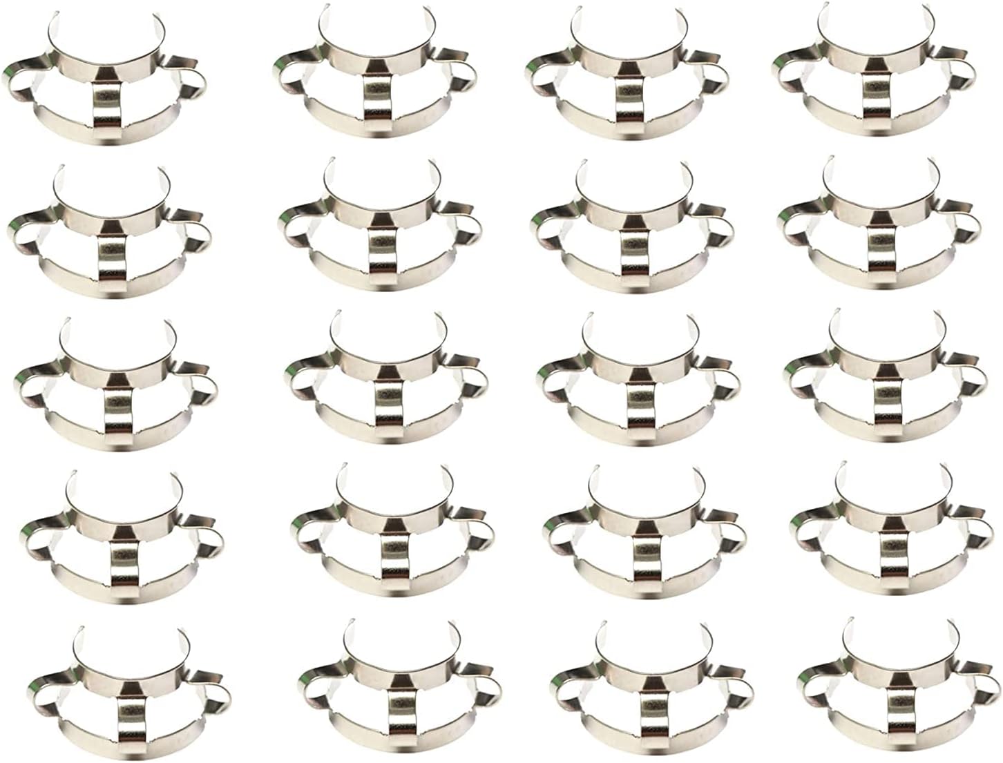20Pcs 24#,Metal Clip,Keck Clamp,24/29 & 24/40 Glass Ground Joint