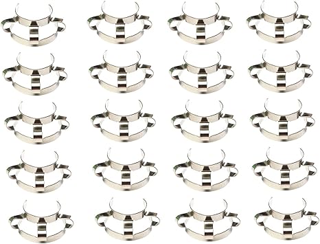 20Pcs 24#,Metal Clip,Keck Clamp,24/29 & 24/40 Glass Ground Joint