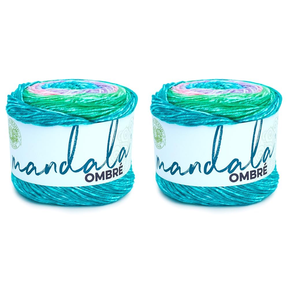 Lion Brand Yarn CompanyMandala Ombre Yarn, Balance, One Skein (Pack of 2)