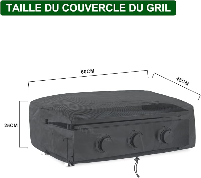 bruwaa Plancha Védőhuzat Vízálló Univerzális Grillhöz Húzózsinórral