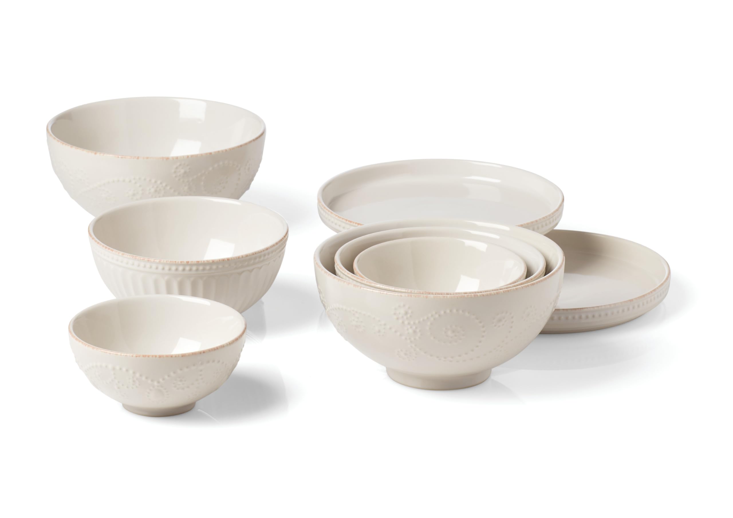 Lenox 894103 French Perle 8Pc Luna Nesting Dinnerware Set