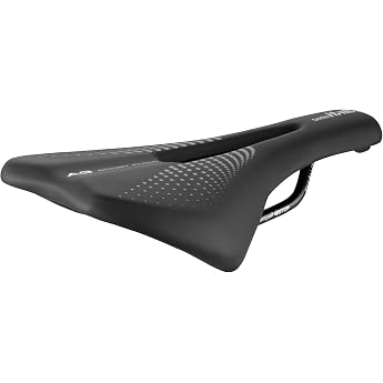 Selle Italia A3 Bike Saddle Comfortable Gel Anatomical Cut Out Waterproof Suitable for All Bike Types - Black