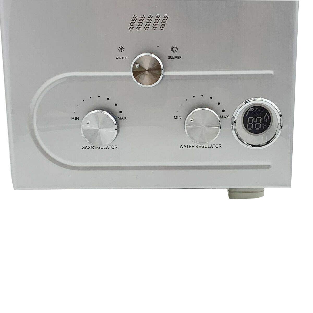 TABODD 20KW 10L Portable Gas Water Heater, Propane LPG Gas Camping Water Heater for Outdoor