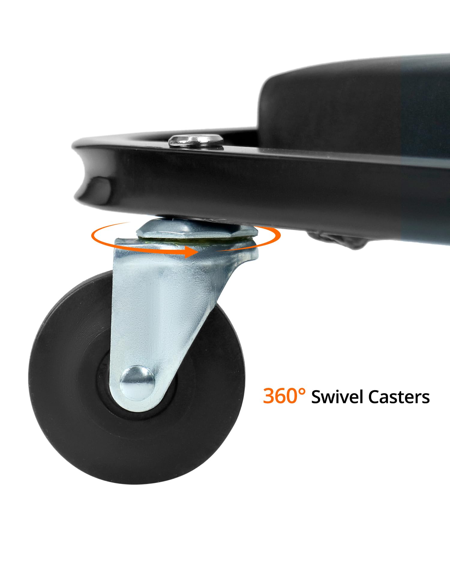 QWORK® Deska do warsztatu samochodowego, stołek warsztatowy z deską do krojenia, z kółkami obrotowymi 360°