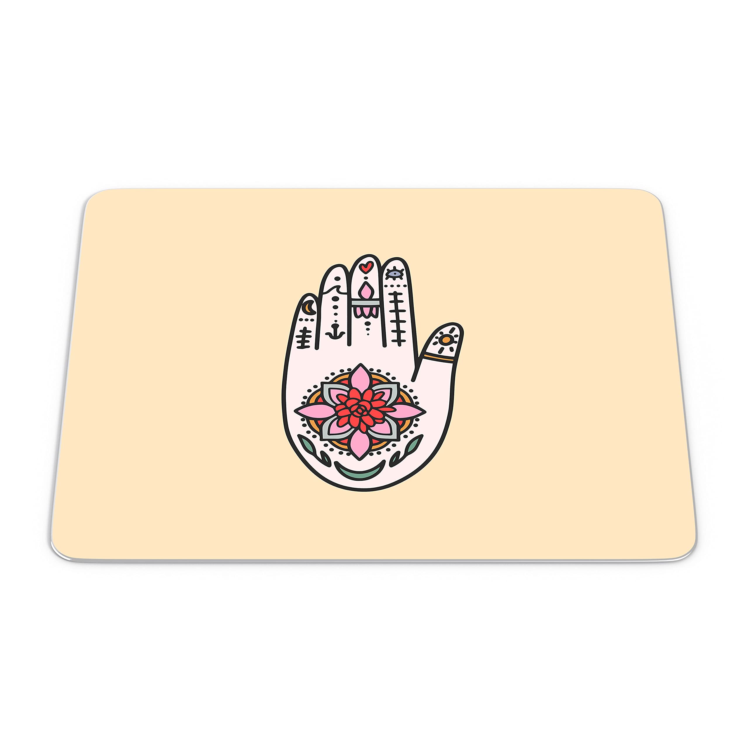 Bonamaison, Rectangle Pop Art Digital Printed Mouse Pad, Non-Slip Base, for Office and Home, Size: 22 x 18 cm