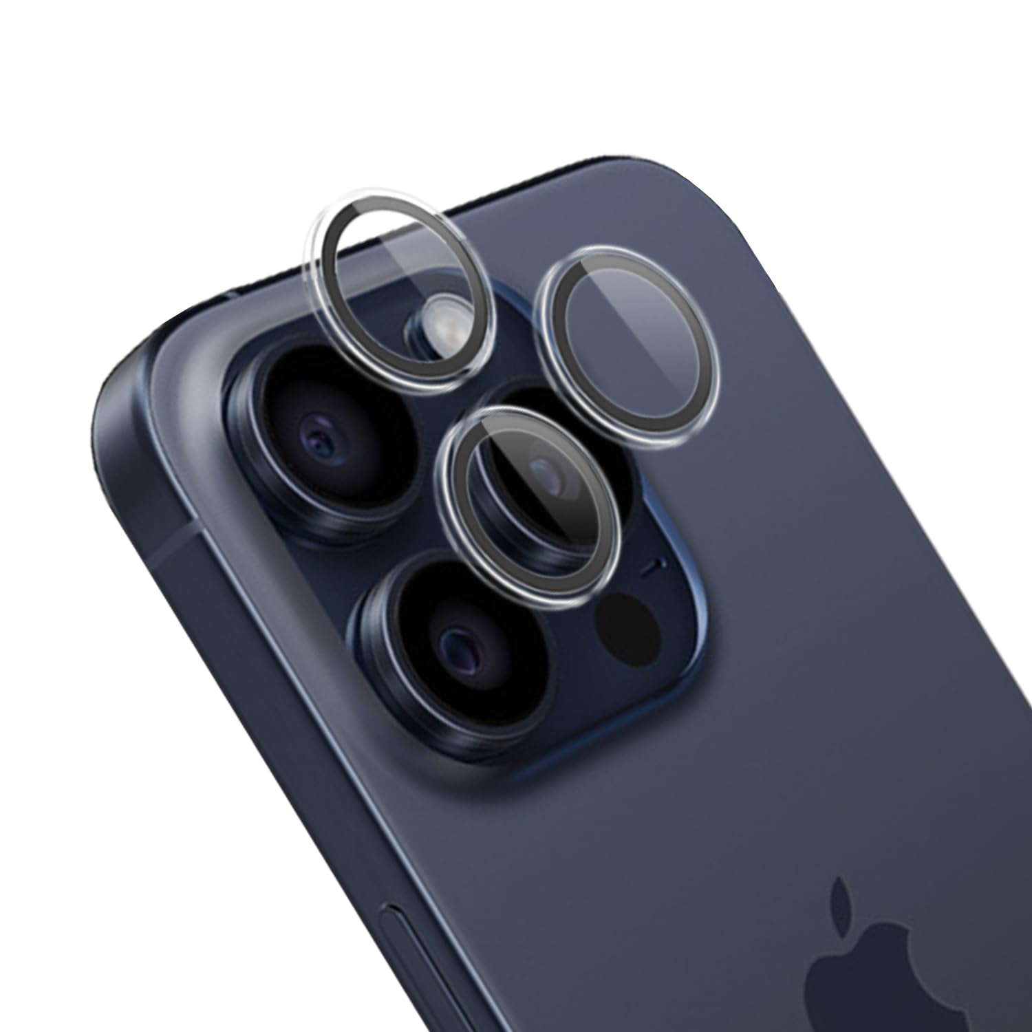 Apapeyaカメラ保護 iPhone 15 Pro/iPhone 15 Pro Max用 カメラレンズ保護カバー 耐衝撃 アクリル素材 高硬度レンズ保護フィルム 2023秋発売 アイフォン15プロ/15プロ マックス用レンズカバー キズ防止 露出オーバー防止 単一レンズ保護