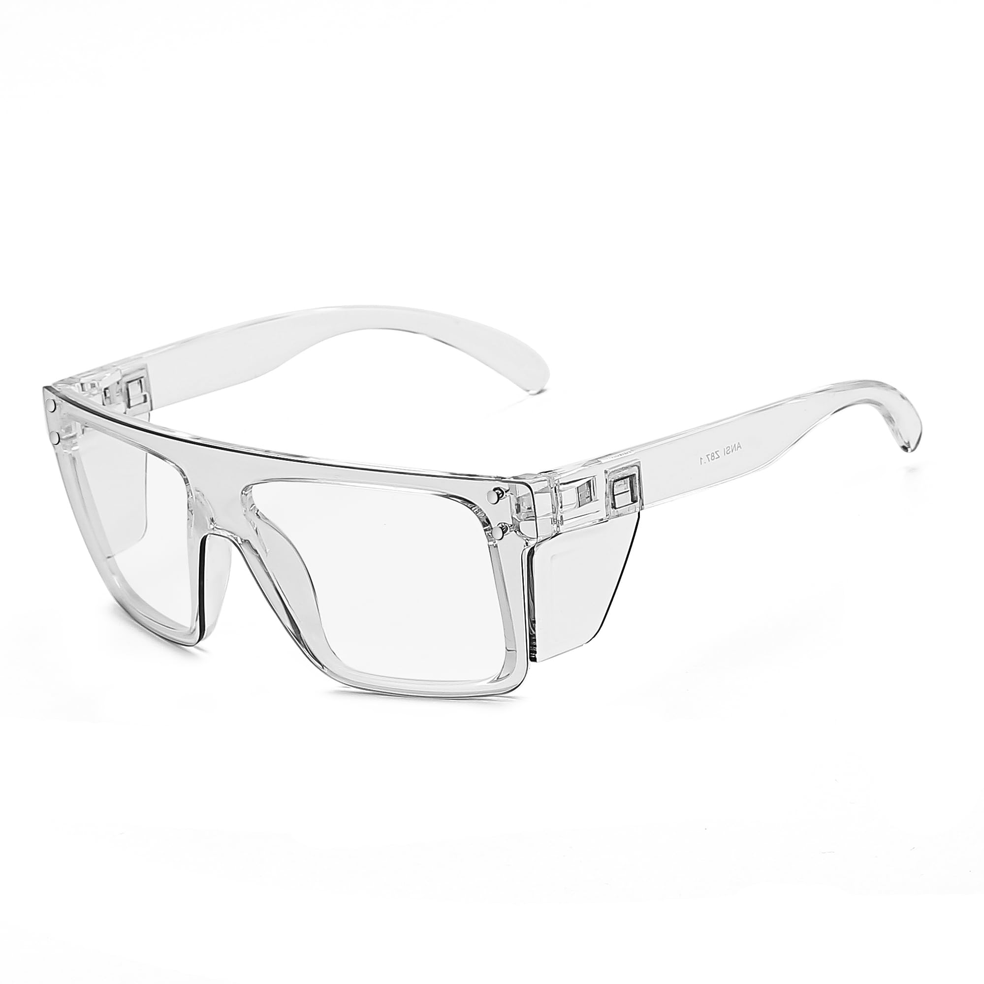 UV400Transition - Gafas de seguridad fotocromáticas de transición con lentes de color gris claro a oscuro, marco de estilo envolvente aprobado por ANSI Z87