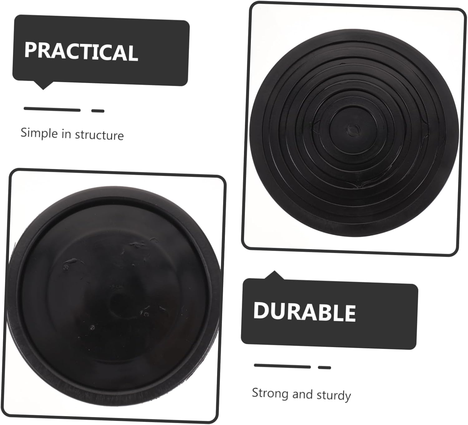 POPETPOP 4pcs Fitness Equipment Furniture Pads Caster Cups for Hardwood Floors Shockproof Floor Protectors Chair Feet Pads for Home Gym Indoor Use