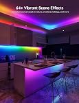 Govee RGBIC Pro LED Lumières à bande, 16.4ft Changement de couleur Smart LED Strips, fonctionne avec Alexa et Google, segmenté DIY, Synchronisation de la musique, WiFi et le contrôle de l'application, LED Lumières pour la chambre à coucher, Décor maison