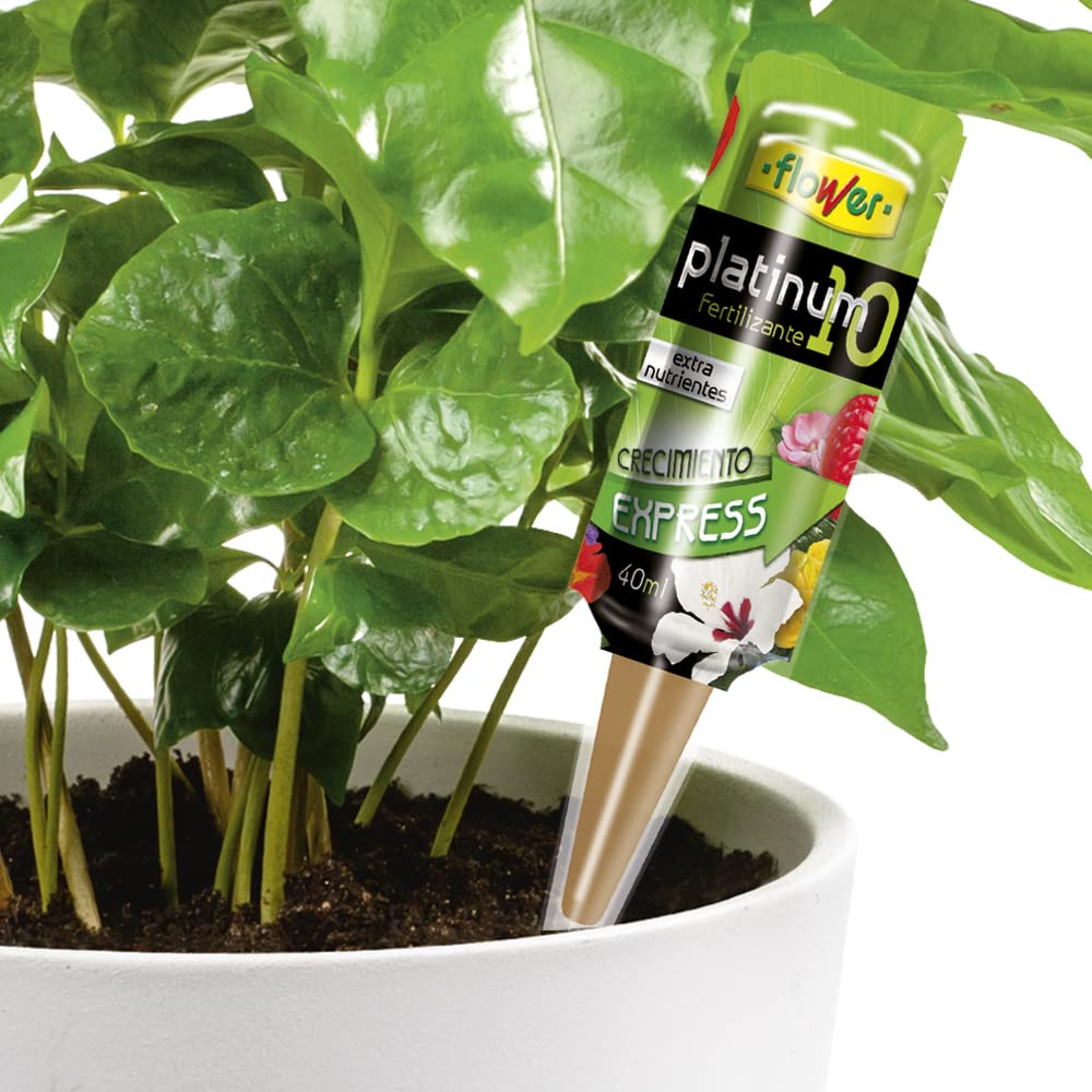 Fertilizante Multinutrientes Platinum 10 - Crecimiento Express | Extra Nutrientes | Vitamina B2 | Recuperación Espectacular de Plantas | Abono Universal, 0.8x14.5x24.9 cm