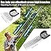 HumiLuft 24V Akku Heckenschere mit 100cm Verlängerungsstange, 4 in 1 Akku Grasschere & Strauchschere mit 2x1500mAh Batterien, Max 5.25ft, 90° Verstellbar, Elektrogartenscheren mit 120mm+230mm Klingen