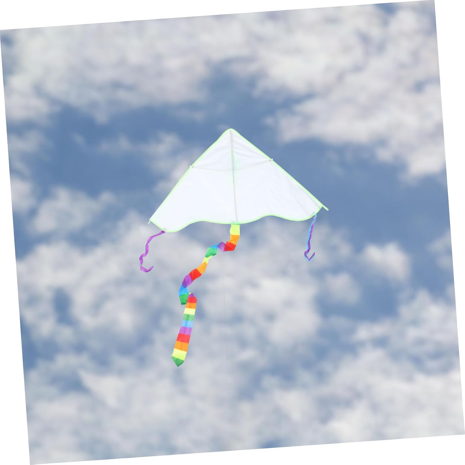 Colorful Rainbow Kite Tail Ribbon Long Streamer Lightweight Durable Decorative Accessory for Outdoor Flying Kites and Adults