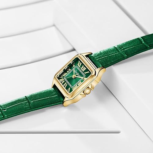 Miniatura 7 de Classic Relojes cuadrados de mujer con números romanos, de vestir, informal