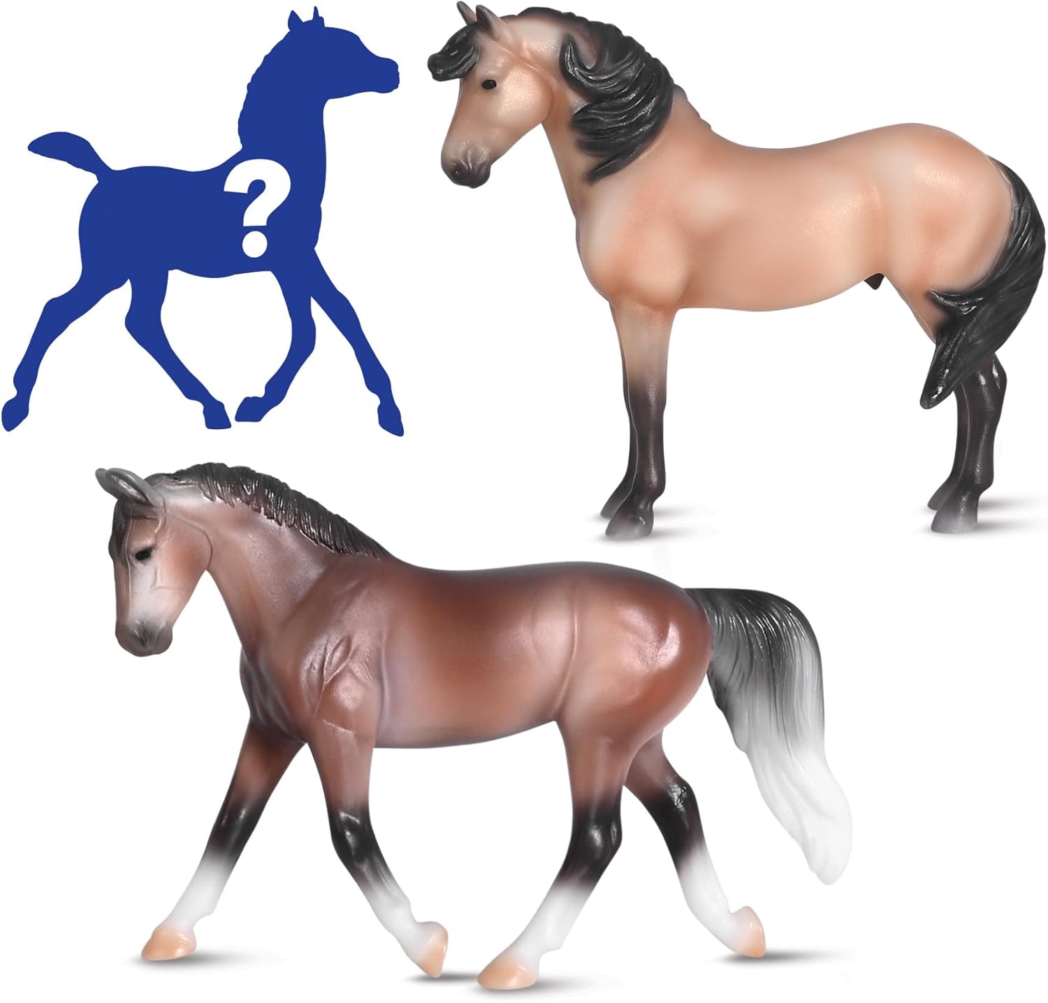 Breyer Horses Stablemates Series | Horse Foal Surprise - Shimmering Sands Family | B-SM-10623