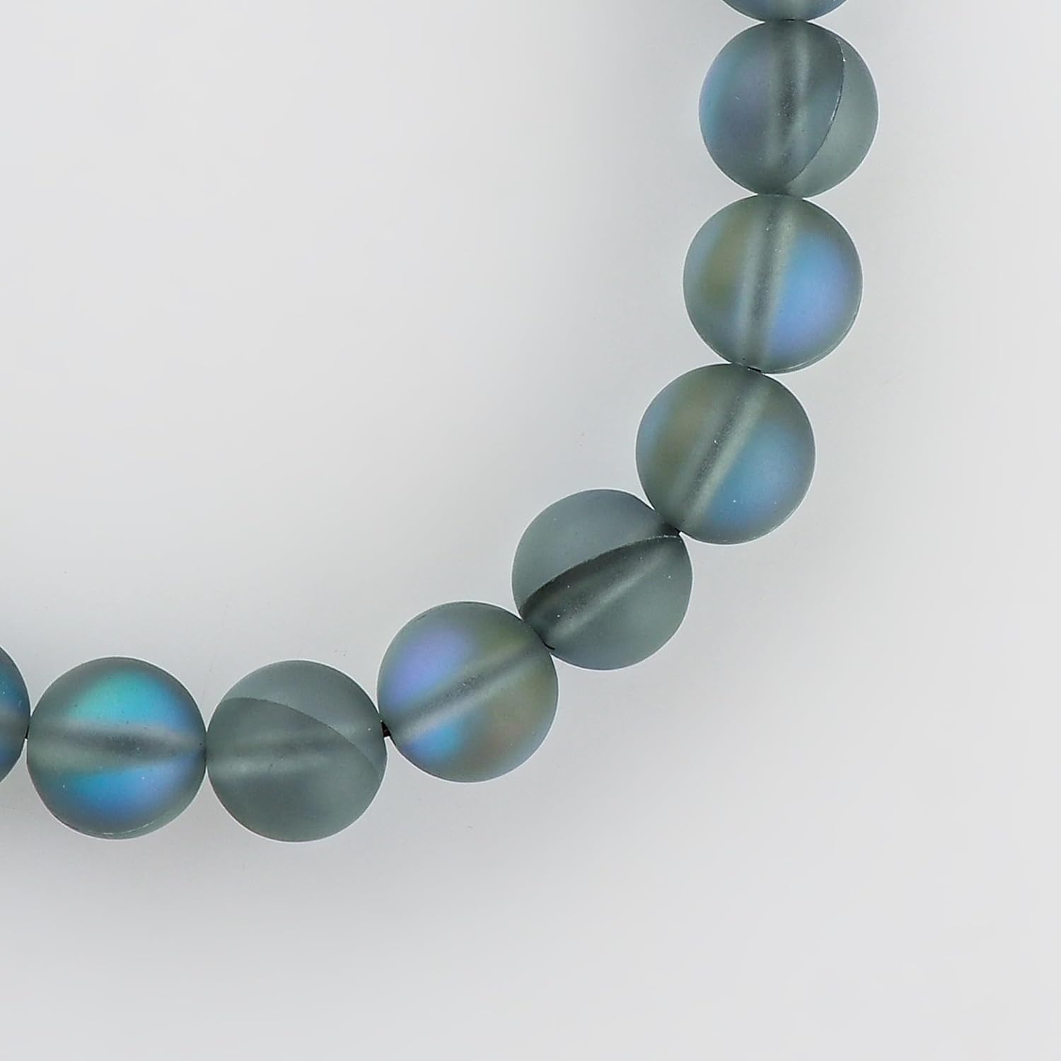 Grey Quartz Beaded Stretchable Bracelet, Handmade Bohemian Jewelry, Chakra - Healing - Yoga - Spiritual - Protection Crystals Stetch Bracelet for Men & Women, Christmas Gift - Image 5