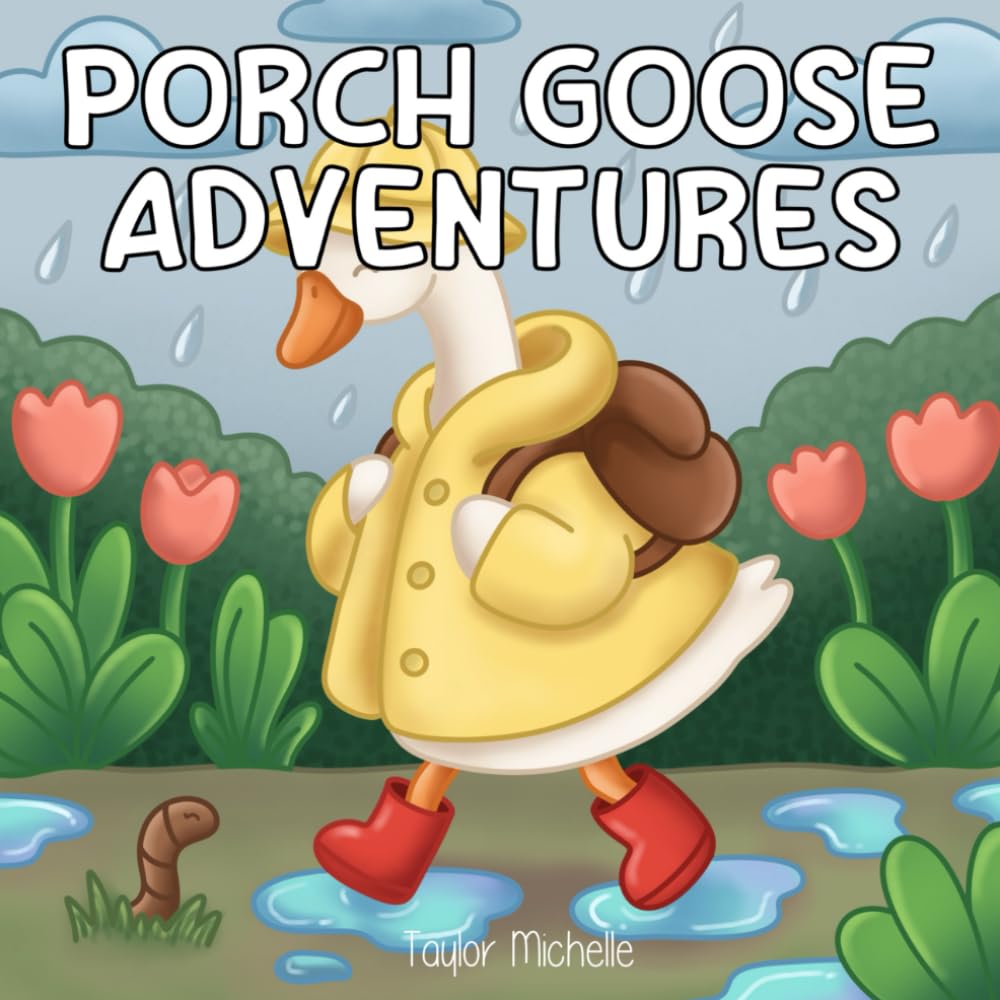 Porch Goose Adventures: A Bold and Easy Coloring Book
