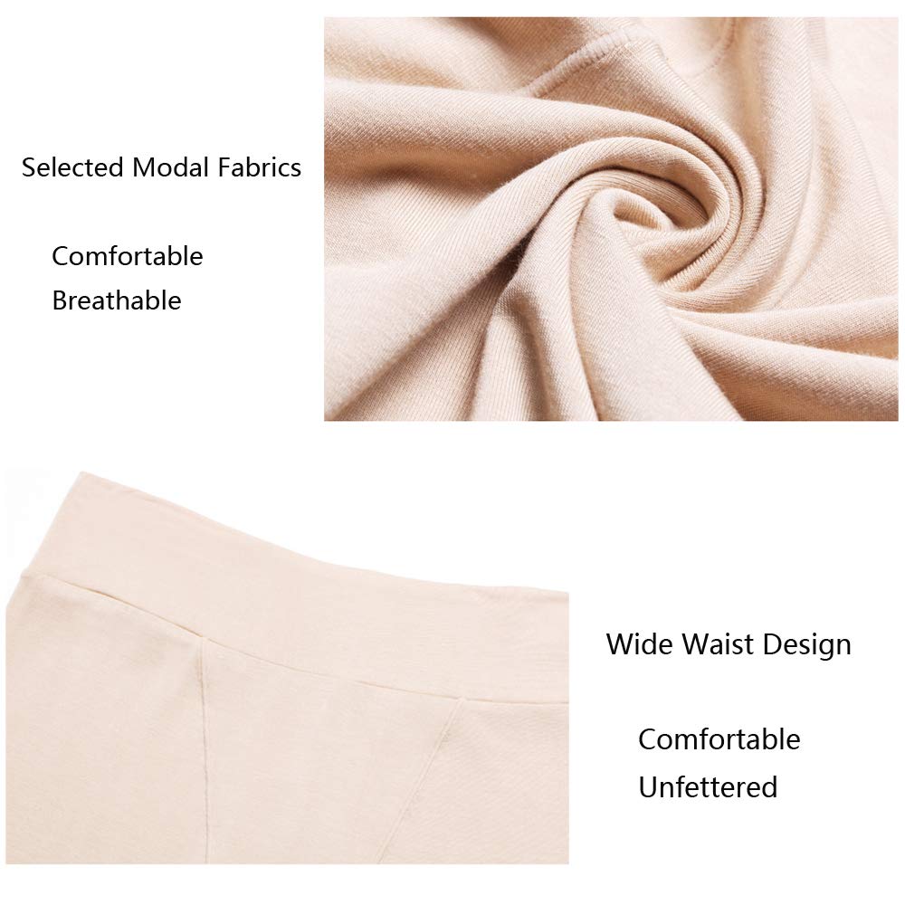 Calzoncillos para mujer bajo falda corta anti-chafing pantalones cortos ropa interior de seguridad pantalones largos de cintura alta leggings de encaje mallas cortas con borde de encaje