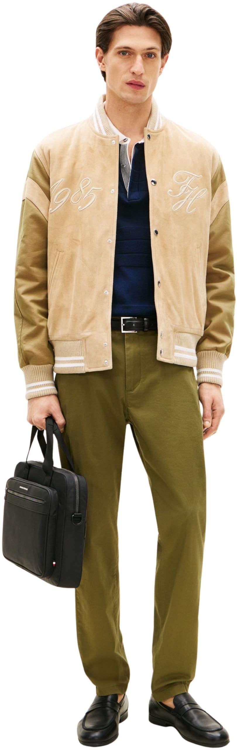 Tommy Hilfiger Herren Laptoptasche Repreve mit abnehmbarem Schultergurt, Schwarz (Black), Einheitsgröße