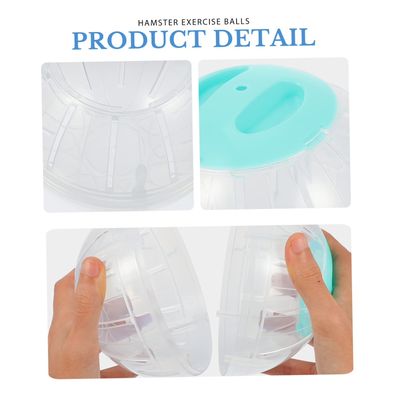 ORFOFE 4stücke Hamster Exercise Transparente Laufkugeln Für Aktive Haustiere Langlebige Spielzeuge Für Hamster Und Kleine Tiere Für Indoor-Training Und Fitness