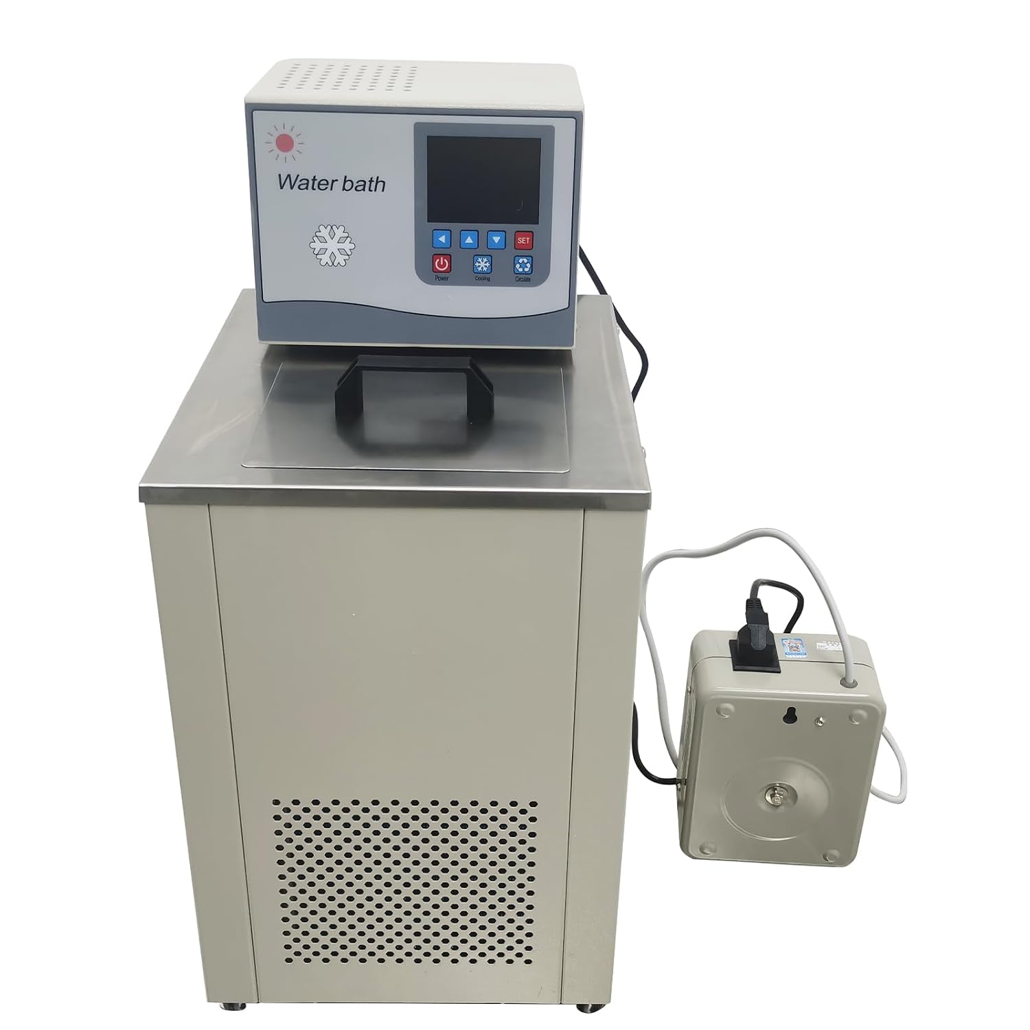 6L Laboratory Chiller Circulator -20℃-100℃ Refrigerated Circulating Water Liquid Bath Pump Cooling Machine Lab Recirculating 304 Stainless Steel Liner High-Precision Temperature Control