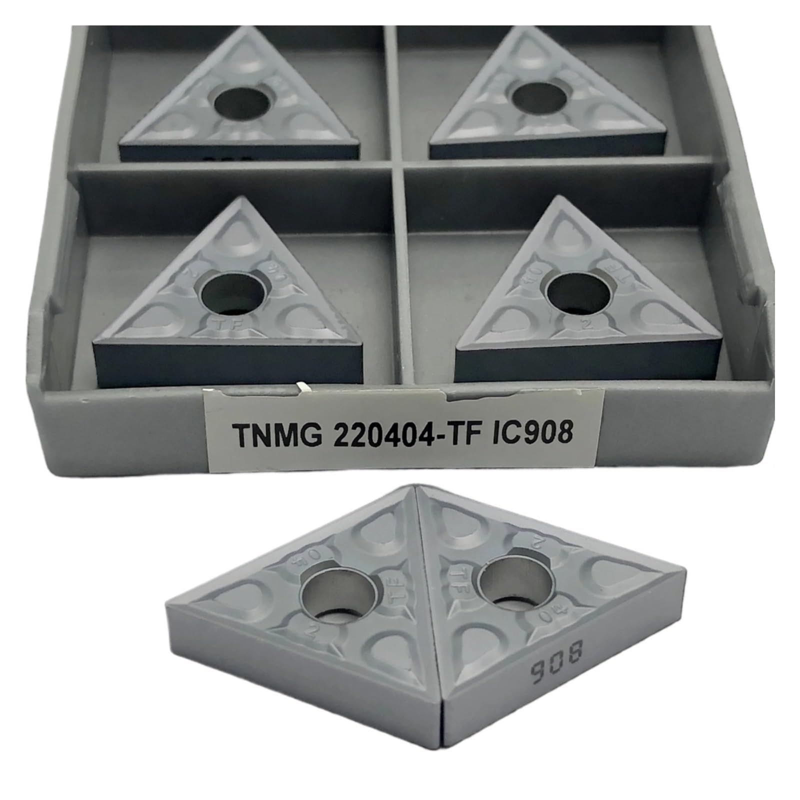 10 szt. płytek z węglika wolframu TNMG220404 TNMG220408 narzędzia do toczenia metalu narzędzia tnące(TNMG 220404-TF IC908)