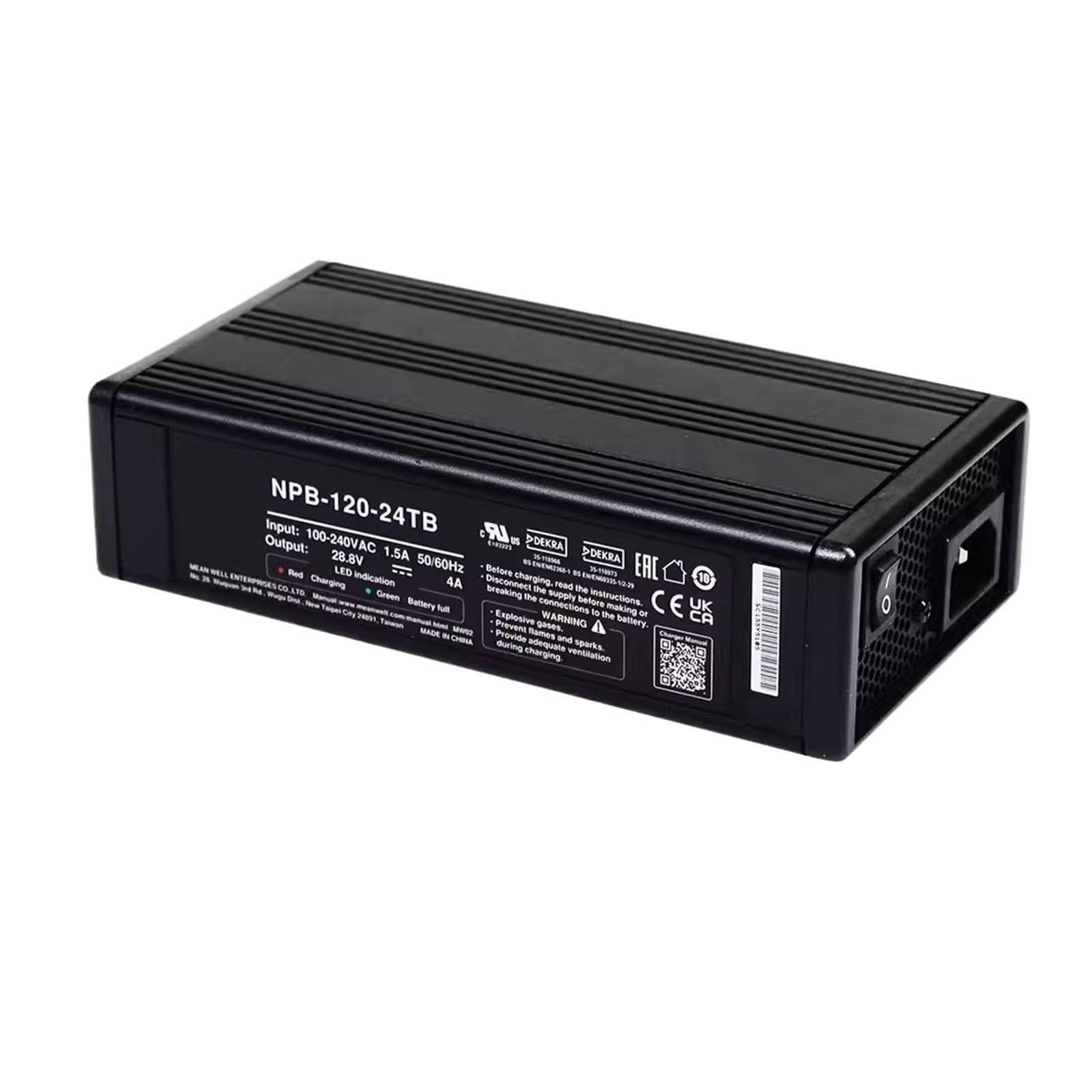 Chargeur plomb-acide 120W NPB-120 à large plage de puissance et tension automatique