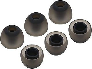 A-Focus イヤーチップ イヤーピース 弾丸 φ4.5㎜-5.5㎜内径に適用 JayBird BlueBuds X3 X2 X LG SONY大内径イヤホン PowerBeats2 Powerbeats3 Powerbeats 等に適用 シリコン 快適 互換品 良い遮音性 6個3ペア入り Mサイズ