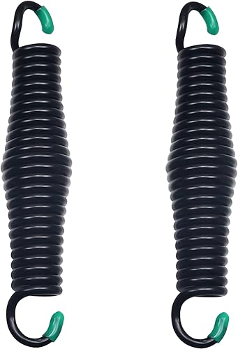 Muelles para porche, hamaca con resorte con capacidad para hasta 1300 libras, resortes cromados resistentes para sillas colgantes, montaje en techo,