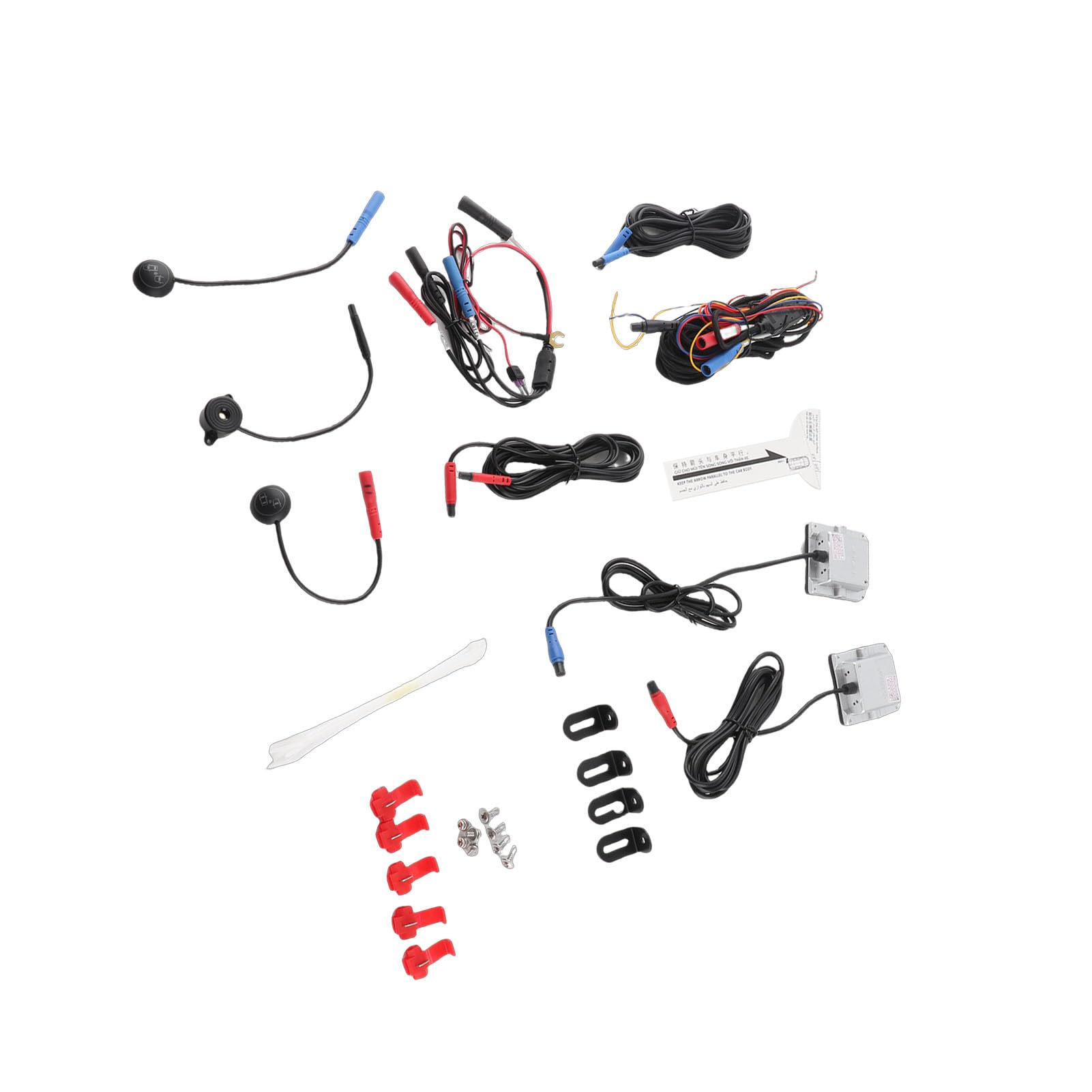 Keenso System Wykrywania Martwego, Czujnik Martwego ABS LED 12 V 24 GHz IP67 z BSD LCA RCTA Ostrzeżenie o Otwarciu Drzwi dla Samochodów Osobowych SUV Ciężarówki Nocny Deszcz Jazda We Mgle