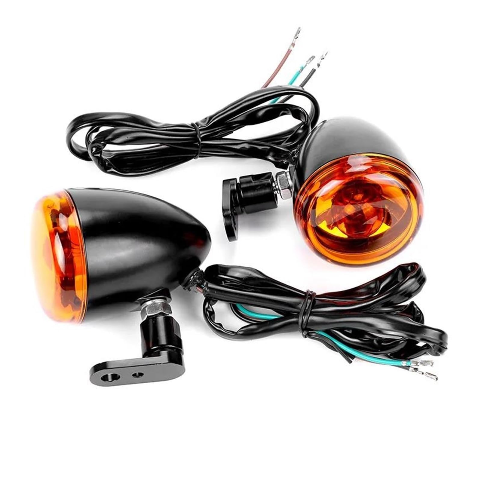 Per Dyna Per Softail Per Sportster 883 1200 Fumo Di Metallo 4 Fili Plum Blossom Style Moto LED Indicatori Direzione Anteriori indicatori moto(Style A)